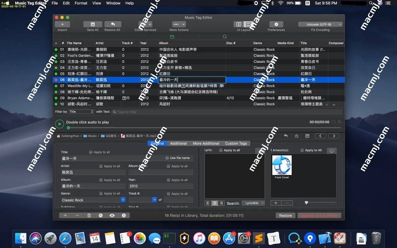 Music Tag Editor Pro for mac(音频标签管理)