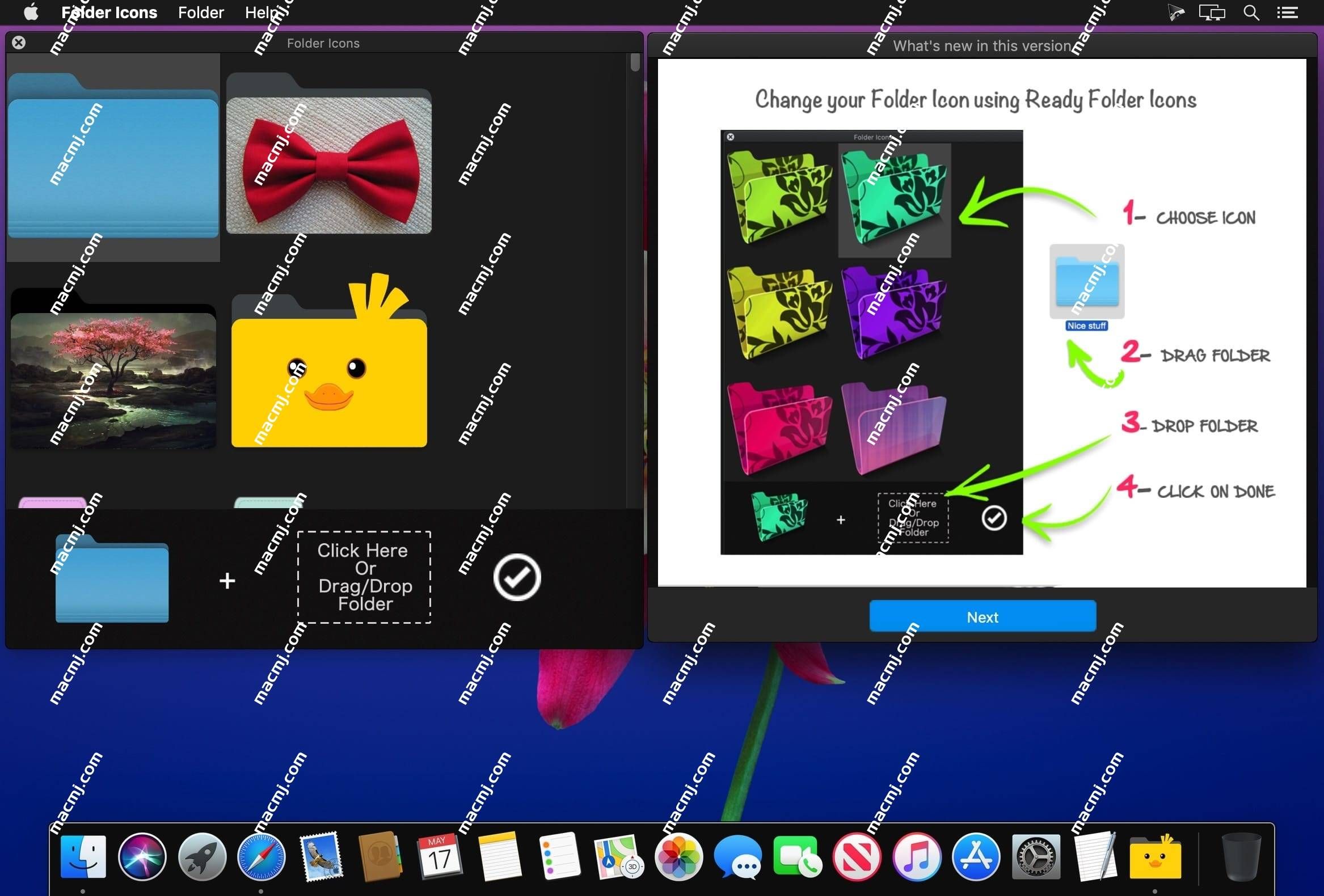 Folder Icons for mac(文件夹个性化图标修改软件) Folder Icons for mac(文件夹个性化图标修改软件)