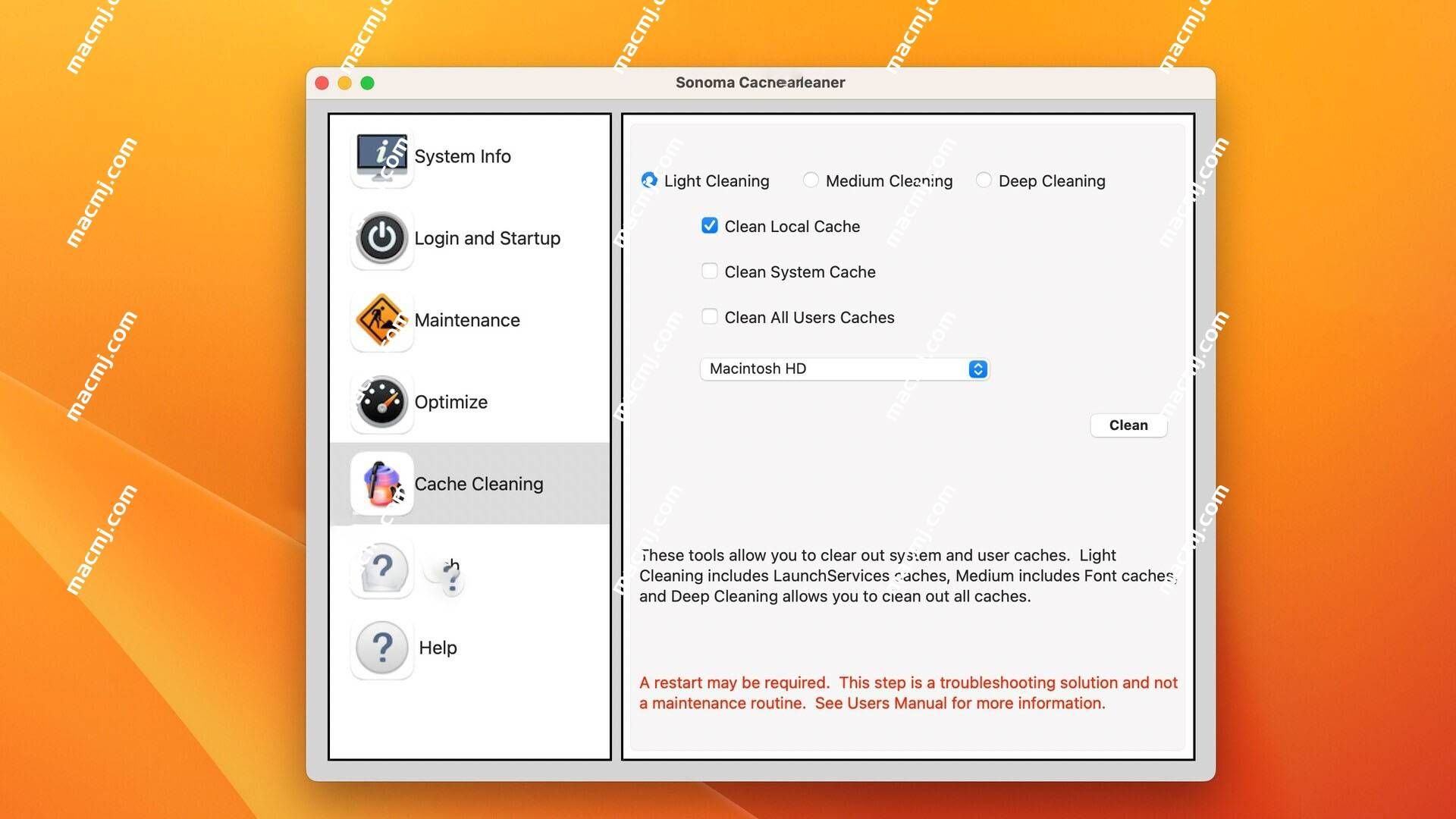 Sonoma Cache Cleaner for Mac(MacOS系统清理优化工具) Sonoma Cache Cleaner for Mac(MacOS系统清理优化工具)