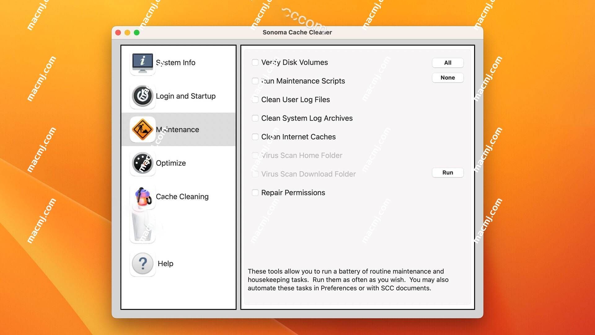 Sonoma Cache Cleaner for Mac(MacOS系统清理优化工具) Sonoma Cache Cleaner for Mac(MacOS系统清理优化工具)